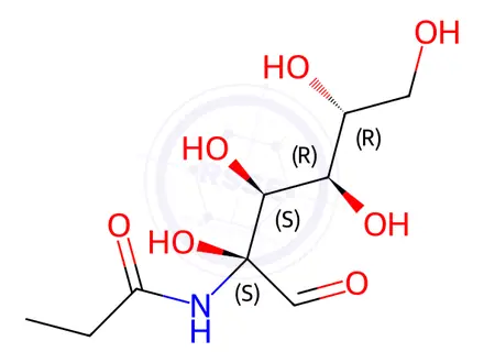 Chemical structure of N-Propanoyl Mannosamine