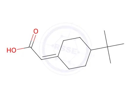Chemical structure of 2-(4-tert-Butylcyclohexylidene)acetic acid