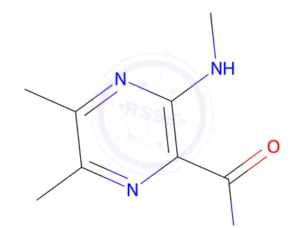 Chemical structure of 5,6-Dimethyl-3-(methylamino)pyrazine-2-carboxamide