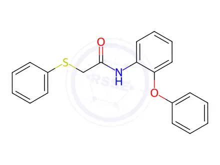 Chemical structure of N-(2-Phenoxyphenyl)-2-(phenylthio)acetamide