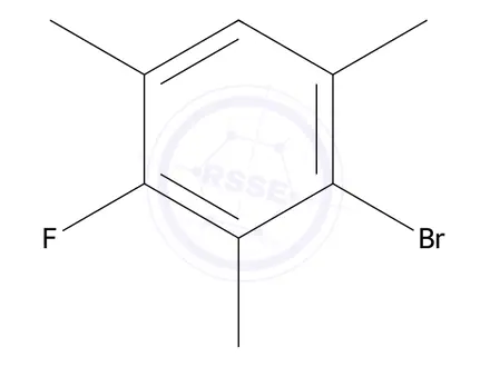 Chemical structure of 2-Bromo-4-fluoro-1,3,5-trimethylbenzene
