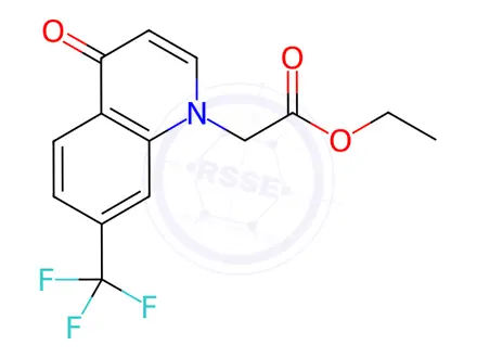 Chemical structure of Ethyl 2-(4-oxo-7-(trifluoromethyl)quinolin-1(4H)-yl)acetate