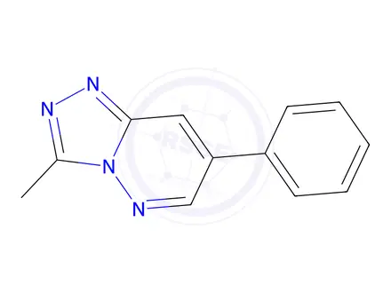 Chemical structure of 7-phenyl-3-methyl-1,2,4-triazolo-(4,3b)pyridazine