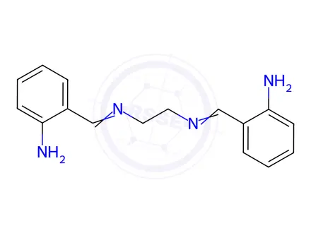 Chemical structure of N,N'-Bis(2-aminobenzal)ethylenediamine