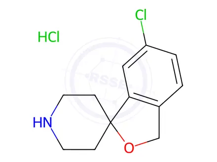 Chemical structure of 6-Chloro-3H-spiro[isobenzofuran-1,4'-piperidine] hydrochloride