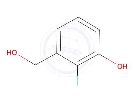 Chemical structure of 2-Fluoro-3-(hydroxymethyl)phenol