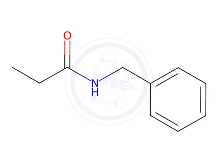 Chemical structure of N-benzylpropionamide