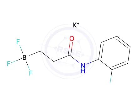 Chemical structure of Potassium trifluoro(3-((2-fluorophenyl)amino)-3-oxopropyl)borate