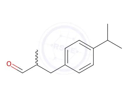 Chemical structure of Cyclamen Aldehyde