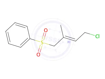 Chemical structure of (E)-((4-Chloro-2-methylbut-2-en-1-yl)sulfonyl)benzene