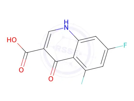 Chemical structure of 5,7-DIFLUORO-4-HYDROXY-QUINOLINE-3-CARBOXYLIC ACID