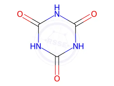 Chemical structure of Cyanuric acid