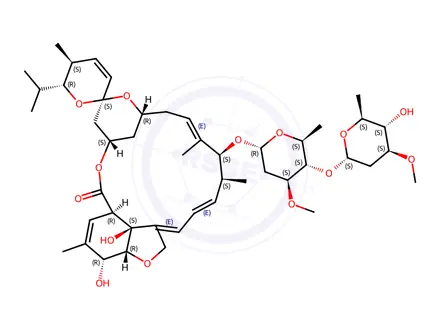 Chemical structure of Avermectin B1b