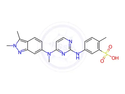 Chemical structure of Pazopanib Impurity 170