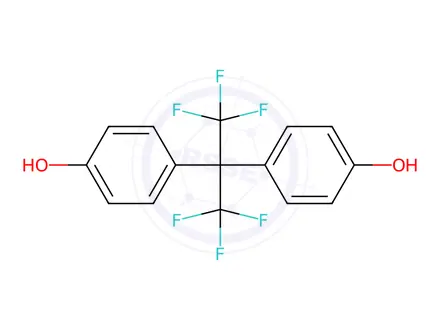 Chemical structure of Bisphenol AF