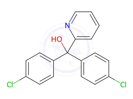 Chemical structure of Bis(4-chlorophenyl)(pyridin-2-yl)methanol