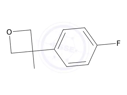 Chemical structure of 3-(4-Fluorophenyl)oxetan-3-amine