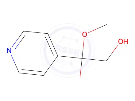Chemical structure of 2,2-Dimethoxy-2-(pyridin-4-yl)ethan-1-ol