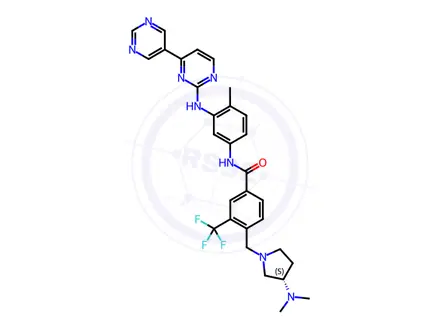 Chemical structure of Bafetinib