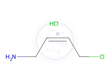 Chemical structure of (Z)-4-chlorobut-2-en-1-amine hydrochloride