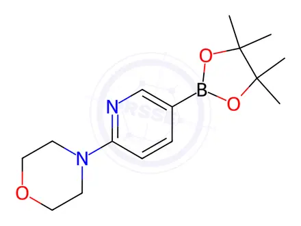 Chemical structure of 2-Morpholinopyridine-5-boronic acid, pinacol ester