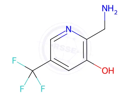 Chemical structure of 2-(Aminomethyl)-5-(trifluoromethyl)pyridin-3-ol