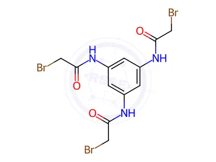 Chemical structure of Acetamide, N,N',N''-1,3,5-benzenetriyltris[2-bromo-