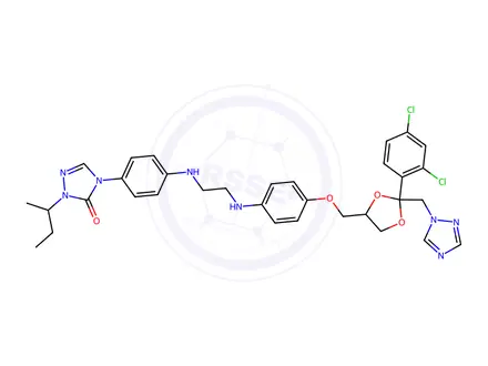 Chemical structure of Itraconazole Impurity 74