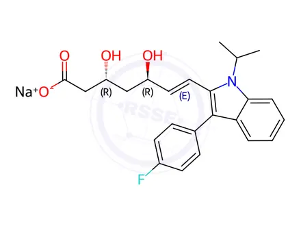 Chemical structure of Fluvastatin EP Impurity A (Sodium Salt)