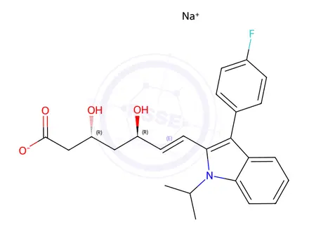 Chemical structure of Fluvastatin EP Impurity A (Sodium Salt)