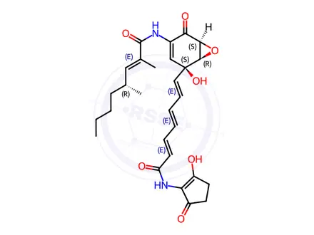 Chemical structure of Manumycin B