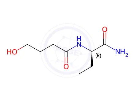Chemical structure of (R)-N-(1-Amino-1-oxobutan-2-yl)-4-hydroxybutanamide