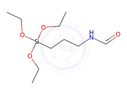 Chemical structure of N-(3-(triethoxysilyl)propyl)formamide
