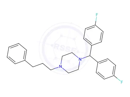 Chemical structure of Flunarizine Impurity 60