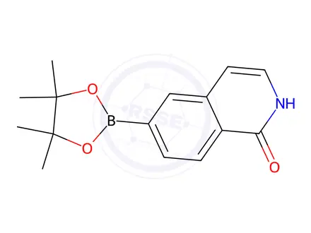 Chemical structure of 6-(4,4,5,5-Tetramethyl-1,3,2-dioxaborolan-2-yl)isoquinolin-1(2h)-one