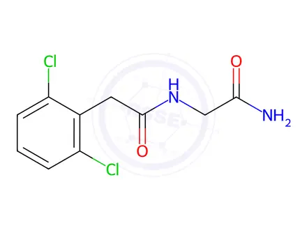 Chemical structure of n-(2-Amino-2-oxoethyl)-2-(2,6-dichlorophenyl)acetamide