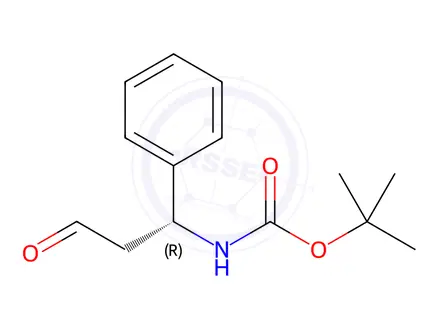 Chemical structure of Boc-R-3-amino-3-phenylpropanal