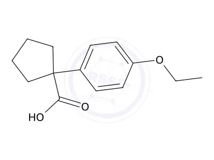 Chemical structure of 1-(4-Ethoxyphenyl)cyclopentane-1-carboxylic acid