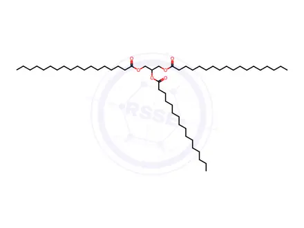 Chemical structure of 1,3-Stearin-2-Palmitin