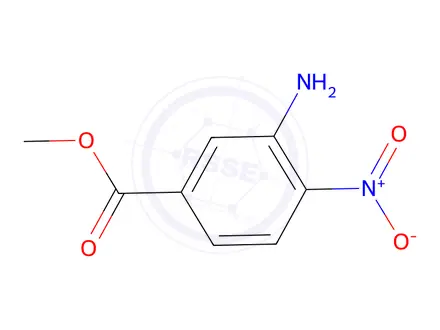Chemical structure of methyl 3-amino-4-nitrobenzoate