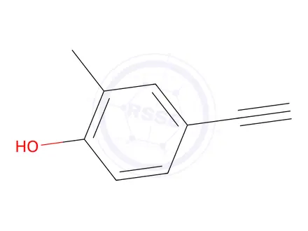 Chemical structure of 4-Ethynyl-2-methylphenol