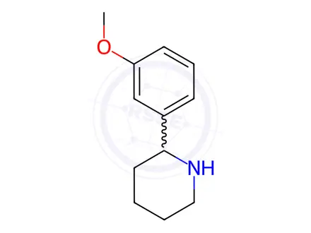 Chemical structure of 2-(3-Methoxyphenyl)piperidine