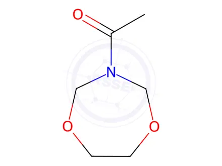 Chemical structure of 2H-1,5,3-Dioxazepine, 3-acetyltetrahydro-(8CI)