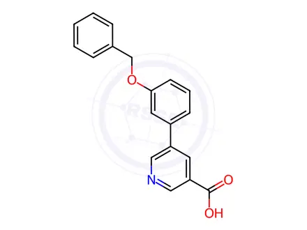 Chemical structure of 5-(3-Benzyloxyphenyl)nicotinic acid