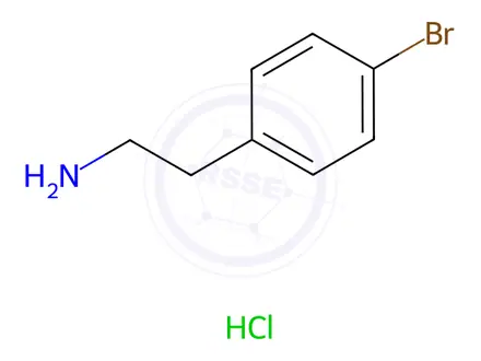 Chemical structure of 4-Bromophenylethanamine hydrochloride