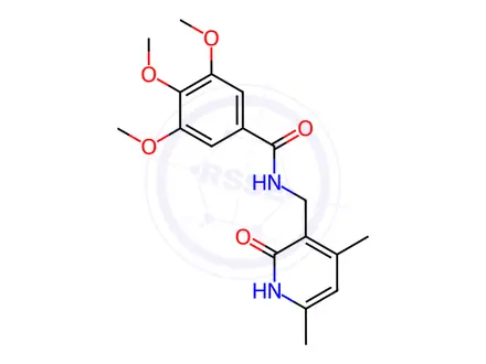 Chemical structure of BENZAMIDE, N-[(1,2-DIHYDRO-4,6-DIMETHYL-2-OXO-3-PYRIDINYL)METHYL]-3,4,5-TRIMETHOXY-
