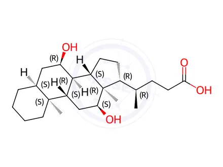 Chemical structure of Ursodeoxycholic Acid Impurity 21