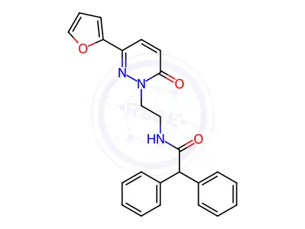 Chemical structure of N-(2-(3-(Furan-2-yl)-6-oxopyridazin-1(6H)-yl)ethyl)-2,2-diphenylacetamide