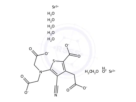 Chemical structure of Strontium Ranelate Octahydrate