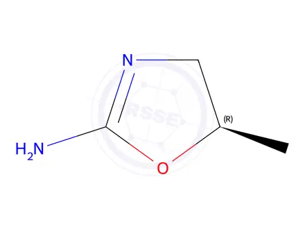 Chemical structure of 2-Oxazolamine,4,5-dihydro-5-methyl-,(5R)-(9CI)